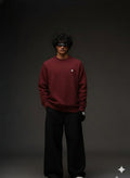 Waffle - knit Marron sweatshirt